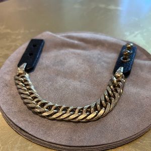 Jenny Bird Chain Bracelet with Leather
